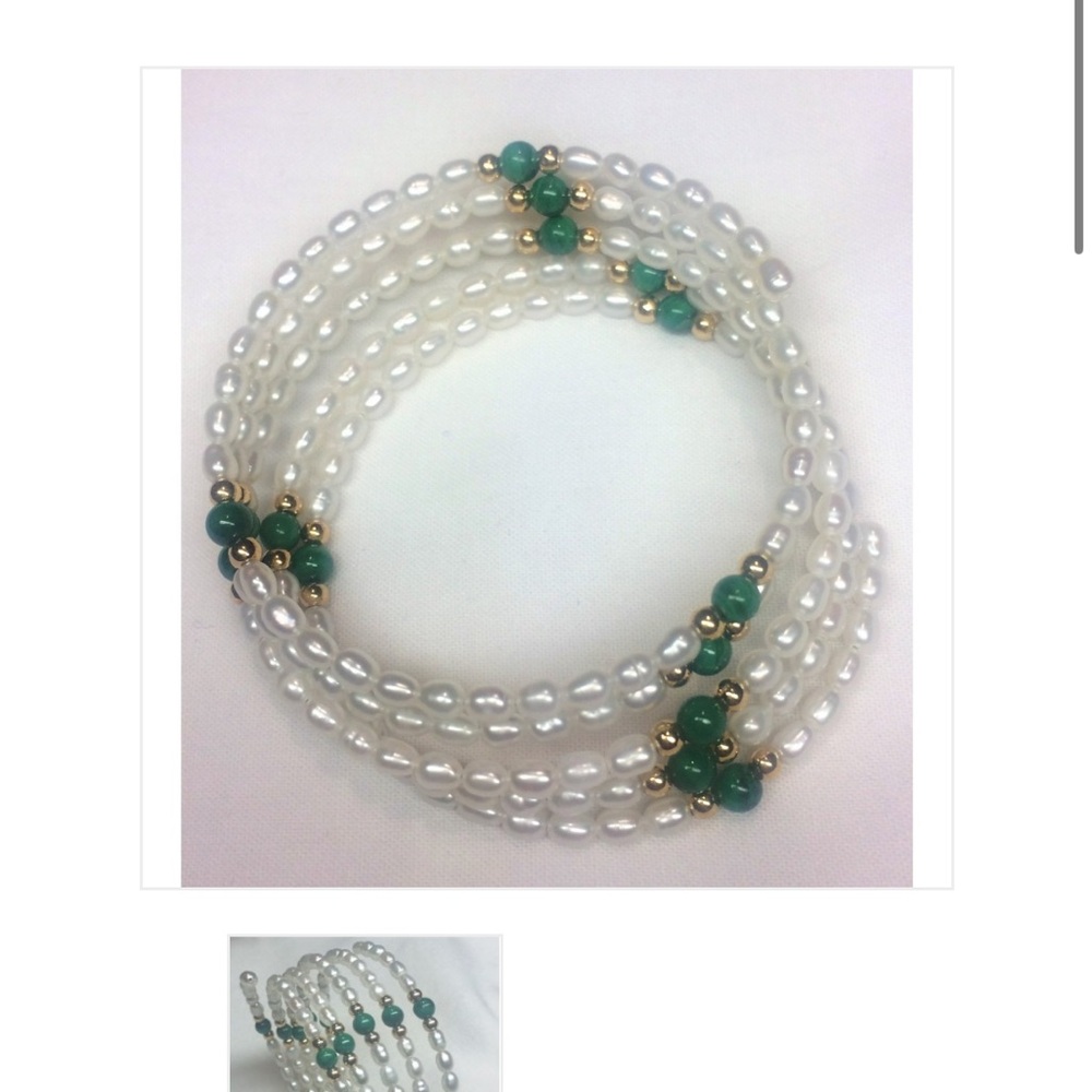 Hay Gold Paris Real Freshwater Pearl Bracelet